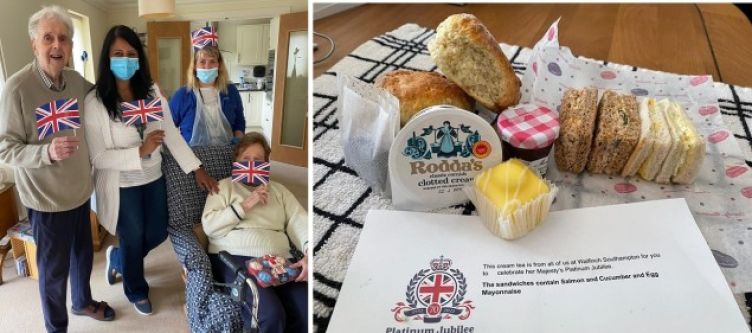 Jubilee surprises for Walfinch clients and carers